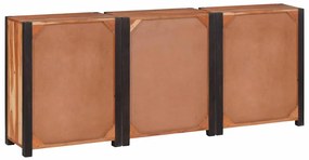 Széf fiókkal 3 pcs Barna 165 x 30 x 75 cm Tömör akácfa