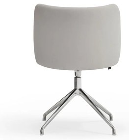 Világosszürke kárpitozott étkezőfotel Mogi – Teulat