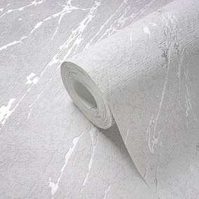 Tapéta Kő Márvány Világosszürke Ezüst Mosható Tapéta