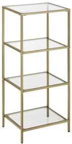 GLASY aranyszínű könyvespolc