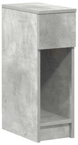 betonszürke éjjeliszekrény fiókkal 20 x 36 x 60 cm