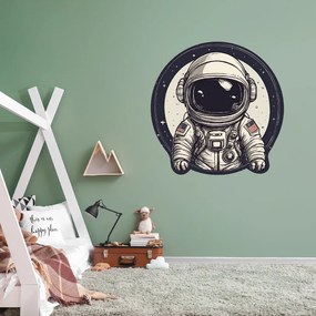 PIPPER. Kör alakú falmatrica "Űrhajós" Méret: 60cm
