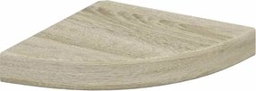 vidaXL tölgyszínű MDF lebegő sarokpolc 25 x 25 x 3,8 cm