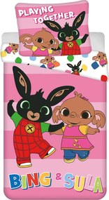 Bing Playing Together ágyneműhuzat 140×200cm, 70×90 cm