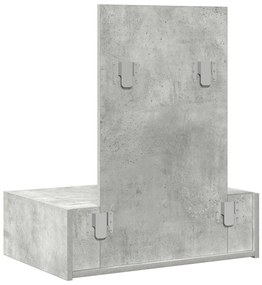 Fali sminkasztal Beton szürke 60x40x70 cm