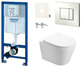 Fali WC szett Grohe előtétfalas szereléshez + SAT Infinitio WC SIKOGRSIN2S