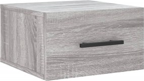 vidaXL szürke sonoma falra szerelhető éjjeliszekrény 35x35x20 cm
