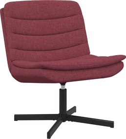 vidaXL Forgószék Bordó 63 x 75 x 76 cm szövet