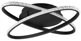 Fekete LED mennyezeti lámpa Lane – Trio