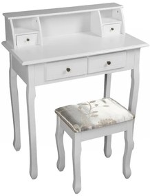 Dekoratív asztal székkel RODES NEW, fehér