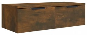 2 db füstös tölgyszínű szerelt fa fali szekrény 68 x 30 x 20 cm