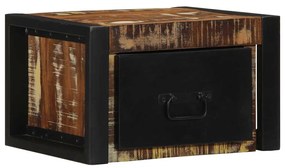 2 db tömör újrahasznosított fa éjjeliszekrények 40x35x25 cm