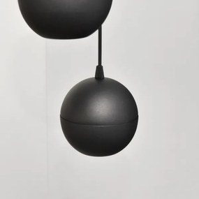 LED Csillár zsinóron MIDWAY 4xGU10/4,8W/230V fekete