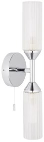 Endon 97172 - Fürdőszobai fali lámpa NATORI 2xG9/3W/230V IP44 fényes króm
