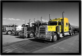 Poszterek keretben 60x40 Sárga teherautó az USA-ból