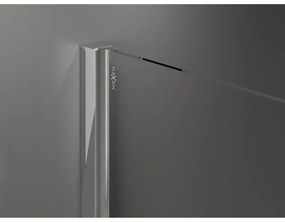 Mexen Velar Duo, zuhanykabin tolóajtóval 80(ajtó) x 80(ajtó) cm, 8mm átlátszó üveg, króm profil, 871-080-080-02-01