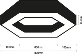 LED mennyezeti lámpa 70W - CL7632