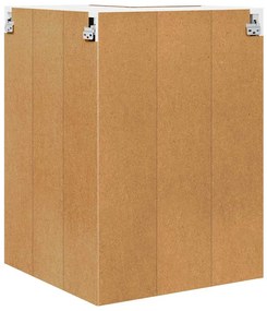 Függő szekrény Riga Régi fa és fehér 57 x 57 x 80 cm Faanyag