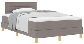 Box spring ágy matraccal, topszínű, 120x190 cm, szövet