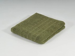 SOFT fürdőlepedő 70x140 cm olíva zöld, 100% pamut