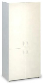 Magas szekrény ProOffice 80 x 47 x 178 cm, fehér