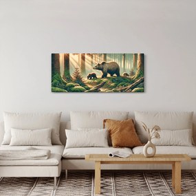 Kép - Medvék az erdőben (120x50 cm)