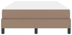 Ágy matracmal Cappuccino 120 x 200 cm Műbőr