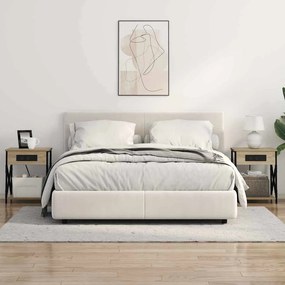 Éjjeliszekrény 2 pcs sonoma tölgy 41 x 31 x 51 cm Faanyag