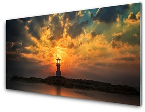 Üvegkép Lighthouse Landscape 140x70 cm