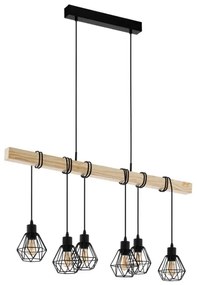 Eglo 44076 - TOWNSHEND kábeles csillár 6xE27/60W/230V