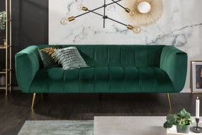 NOBLESSE exkluzív bársony kanapé - smaragd - 225cm