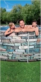 Bestway Korzika Comfort Jet ovális fémvázas medence szett 610 x 366 x 122 cm