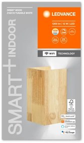 Ledvance - LED Dimmelhető fali lámpa SMART+ WOOD LED/12W/230V Wi-Fi