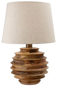 Sötét natúr színű asztali lámpa textil búrával (magasság 54 cm) Svale – Bloomingville