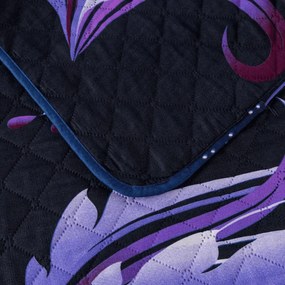 Ágytakaró VIOLET BUTTERFLY, sötétkék Méret: 220 x 240 cm