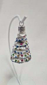 Karácsonyfadísz üvegből Karácsonyfa fehér