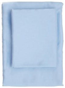 Világoskék kétszemélyes pamut-szatén ágyneműhuzat 200x200 cm – Mijolnir