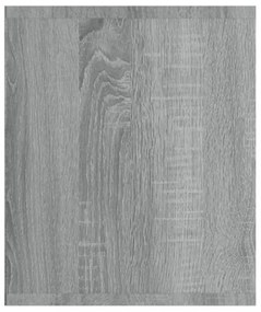 szürke sonoma színű szerelt fa könyv-/TV-szekrény 36x30x143 cm