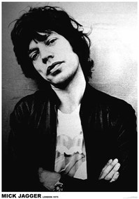 Plakát Mick Jagger - London 1975, (59.4 x 84.1 cm)