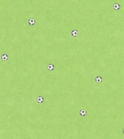 Zöld Vinil Tapéta Gyerekeknek Foci Minta