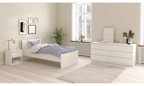 Fehér egyszemélyes ágy 90x190 cm Naia – Tvilum