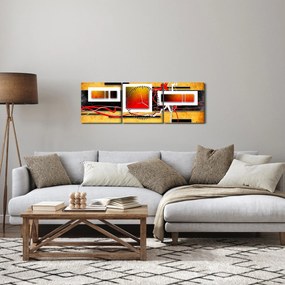 Kép - Absztrakció (órával) (90x30 cm)