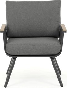 Kerti bútor garnitúra, alumínium, szürke, AZS-S1921 GREY