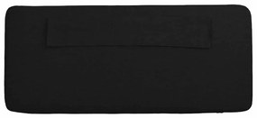 Kárpitozott fejtámla Barna és fekete 150 cm Tömör fenyőfa