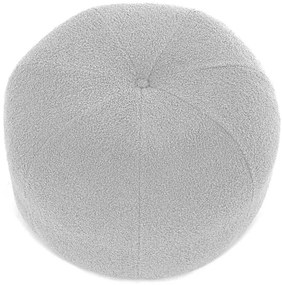 Szürke Színű Puff Különleges Bouclé Szövetből AK-307