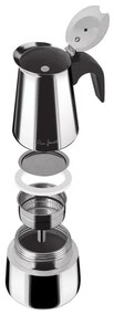 Lamart LT7076 Moka kávéfőző, rozsdamentes acél , 4 csésze