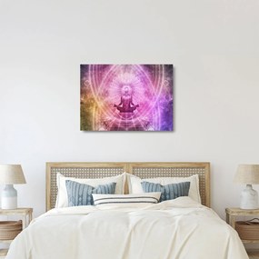 Meditáció képe (üvegen) (70x50 cm)