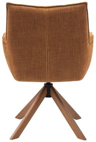 Narancssárga kárpitozott étkezőfotel szett 2 db-os Marilla – Unique Furniture