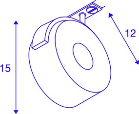 SLV KALU TRACK 1002854 Sínreflektor 1x13W/LED 3000K 970LM IP20
