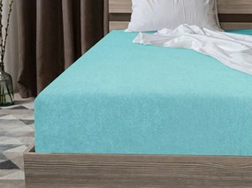 Frottír EXCLUSIVE türkiz lepedő 90x200 cm